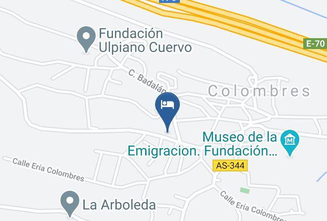 Vivienda Vacacional La Eria De Colombres Map