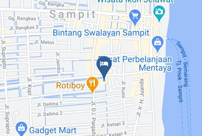 Kotawaringin Timur - Vivo Hotel Sampit Maps