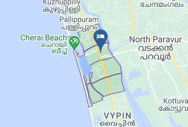 Kochi - Vkg Holiday Hotel Cherai Maps