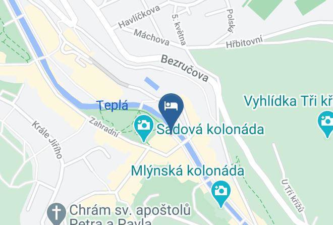 Carlsbad - Vojenska Lazenska Lecebna Lazensky Hotel Sadovy Pramen Maps