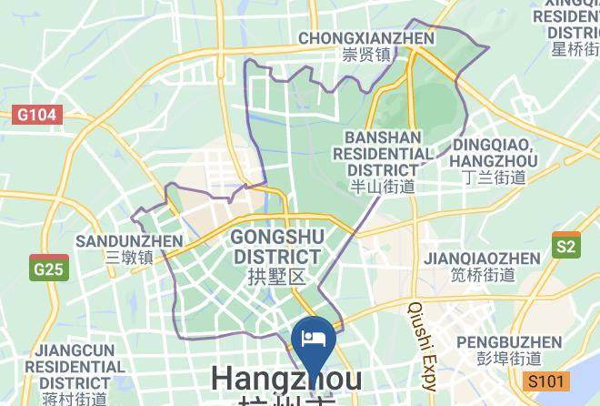 Hangzhou - Voco Hangzhou Binjiang Minghao Maps