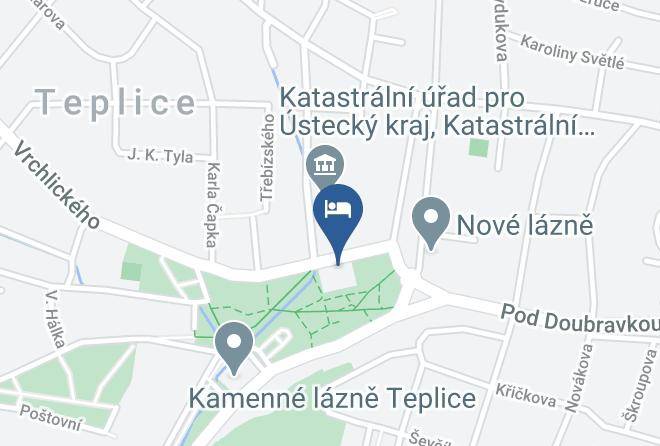 Teplitz - Vojenska Lazenska Lecebna Teplice Lazensky Hotel Judita Maps