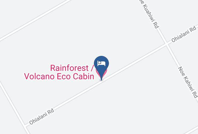 Hawaii - Rainforest Volcano Eco Cabin Maps