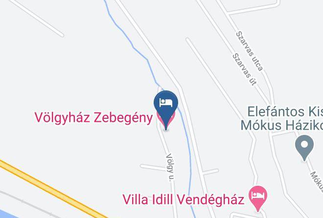 Volgyhaz Zebegeny Map