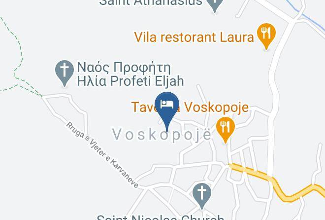 Voskopoja Hotel Map