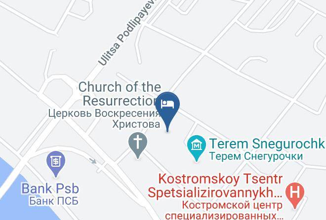 Kostroma - Voskresenskaya Hotel Maps