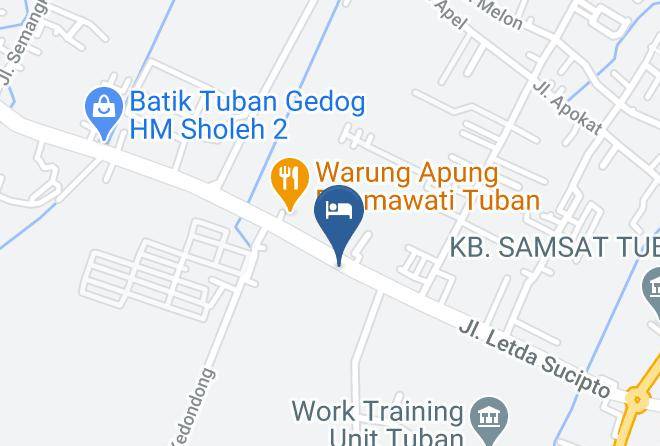 Tuban Regency - Votel Hotel Charis Tuban Maps