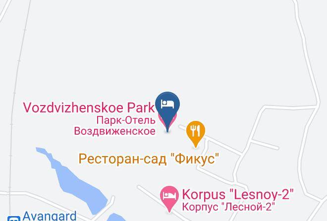 Vozdvizhenskoe Park Hotel Carta Geografica - Moscow - Serpukhovsky District