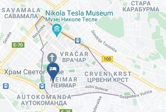 Belgrade City - Vracar Resort Maps