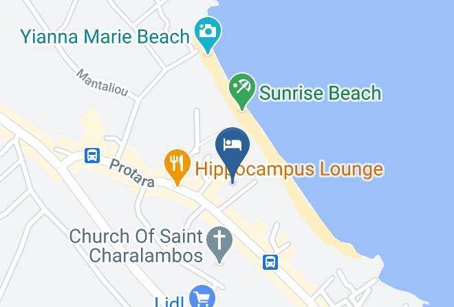 Cyprus - Vrissiana Beach Hotel Protaras Maps