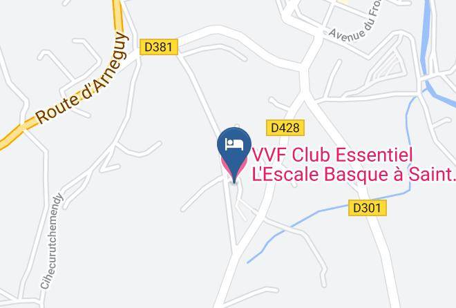Pyrenees Atlantiques - Vvf Club Essentiel L'escale Basque A Saint Jean Pied De Port Maps