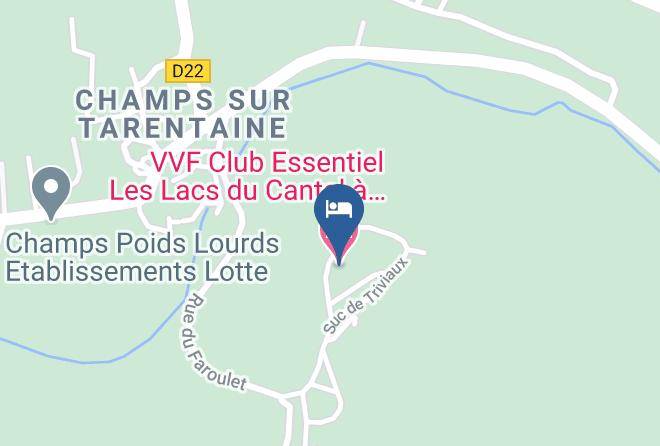 Cantal - Vvf Club Essentiel Les Lacs Du Cantal A Champs Sur Tarentaine Maps