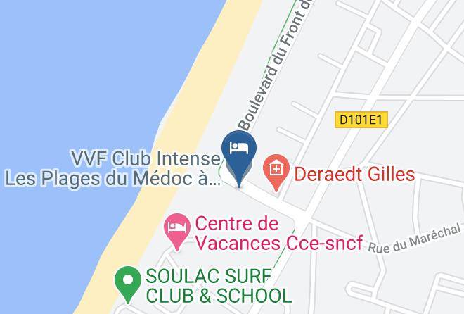 Vvf Club Intense Les Plages Du Medoc A Soulac Sur Mer Map