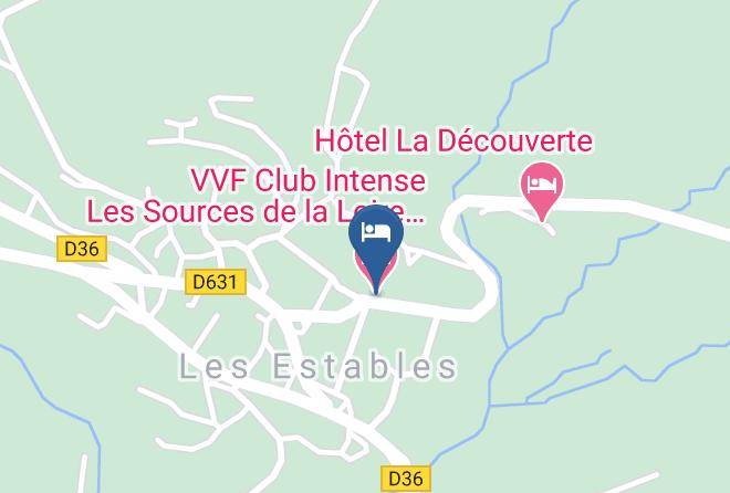 Haute Loire - Vvf Club Intense Les Sources De La Loire A Les Estables Maps