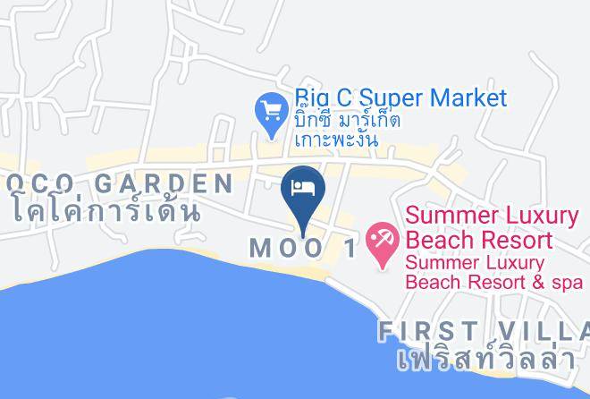 Amphoe Ko Pha Ngan - V View Beach Resort Maps