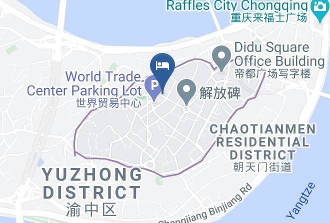 Yuzhong District - Vyluk J Hotel Chongqing Changjiangsuodao Maps