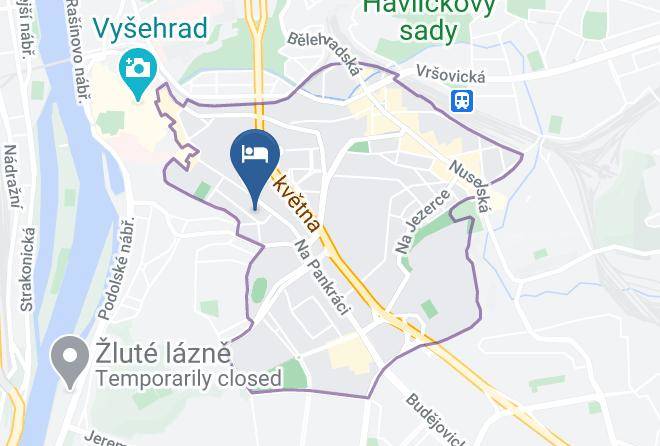 Prague - Vysehrad Hotel Maps