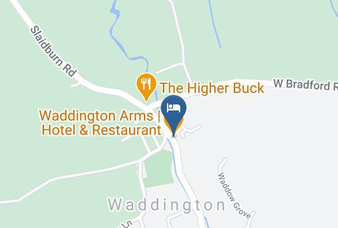 Waddington Arms Hotel & Restaurant Map