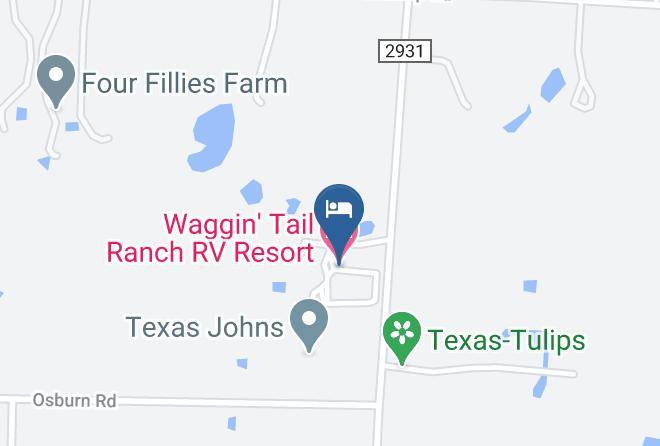 Denton - Waggin' Tail Ranch Rv Resort Maps