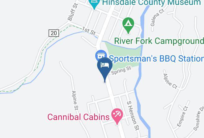 Hinsdale - Wagon Wheel Cabins Maps