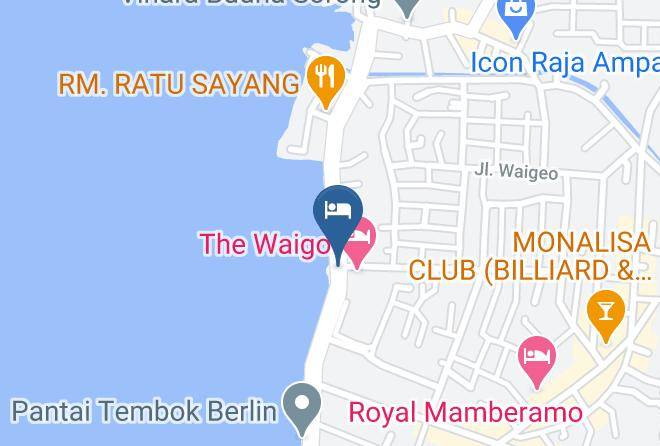 Kota Sorong - Waigo Splash Hotel Maps