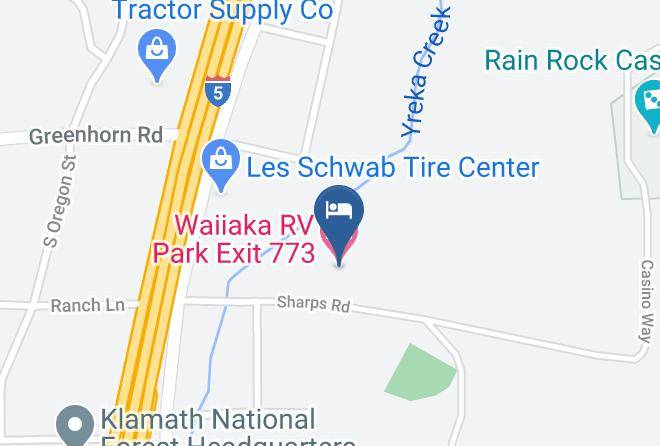 Siskiyou - Waiiaka Rv Park Exit 773 Maps