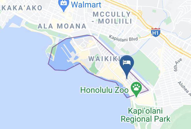 Honolulu - Waikiki Central Hotel Maps