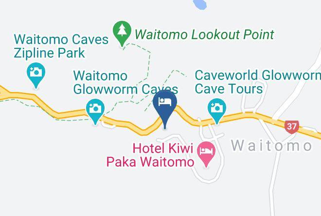 Waitomo Caves Hotel Map