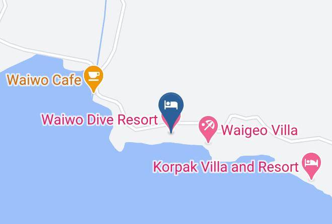 Raja Ampat Regency - Waiwo Dive Resort Maps