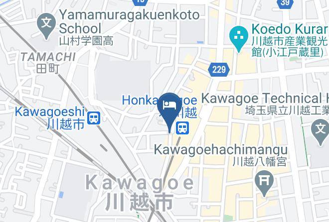 Kawagoe City - Wakatake Ryokan Maps