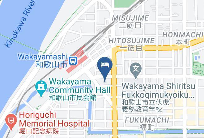 Wakayama City - Wakayama Daiichi Fuji Hotel Maps