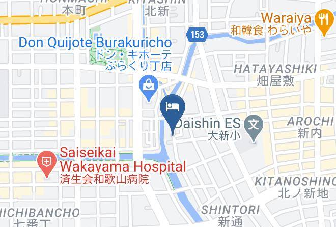 Wakayama City - Wakayama Green Hotel Maps