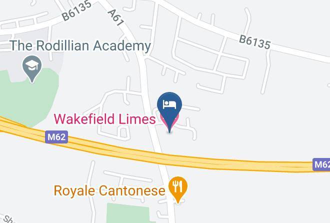 Leeds - Wakefield Limes Hotel Maps