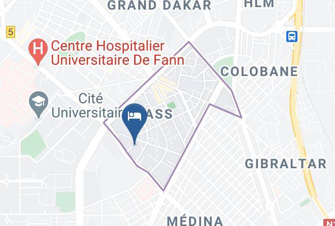 Dakar - Wakola Hotels Cheikh Anta Maps