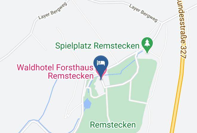Waldhotel Forsthaus Remstecken Map