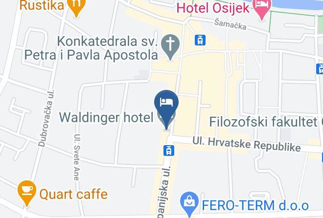 Osijek - Waldinger Hotel Maps