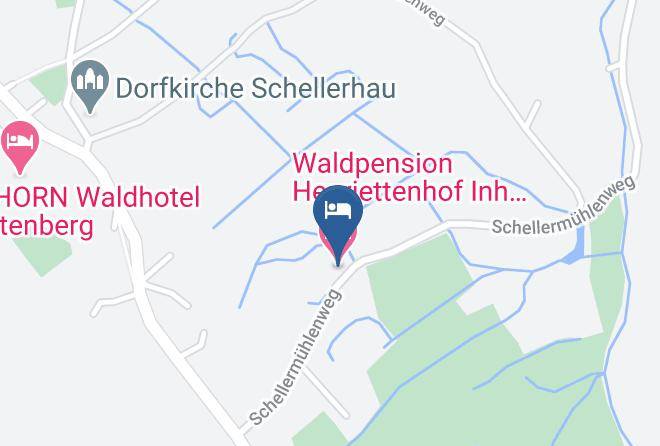Sachsische Schweiz Osterzgebirge - Waldpension Henriettenhof Inh Willi U Helga Maps