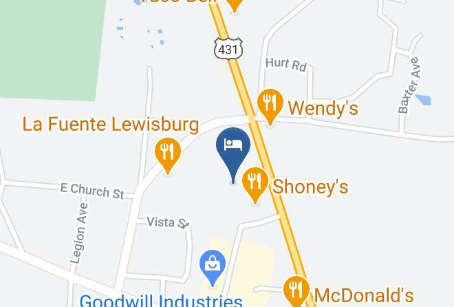 Marshall - Walking Horse Lodge Lewisburg Maps
