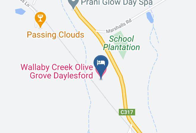 Hepburn - Wallaby Creek Olive Grove Daylesford Maps