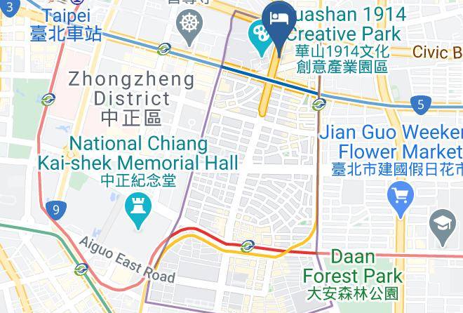 Zhongzheng District Guanghua Digital Market - Wallsun Hotel Taipei Maps