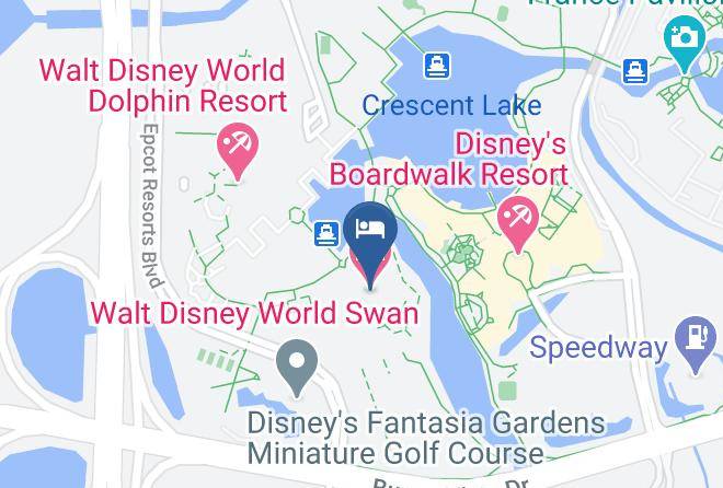 Orange - Walt Disney World Swan Maps