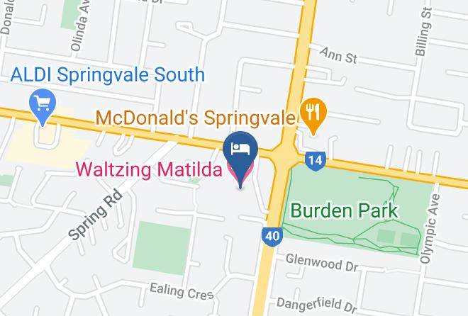 Greater Dandenong - Waltzing Matilda Hotel Maps
