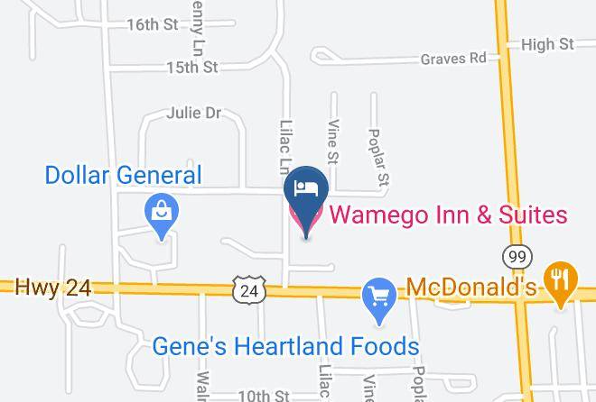 Pottawatomie - Wamego Inn & Suites Maps