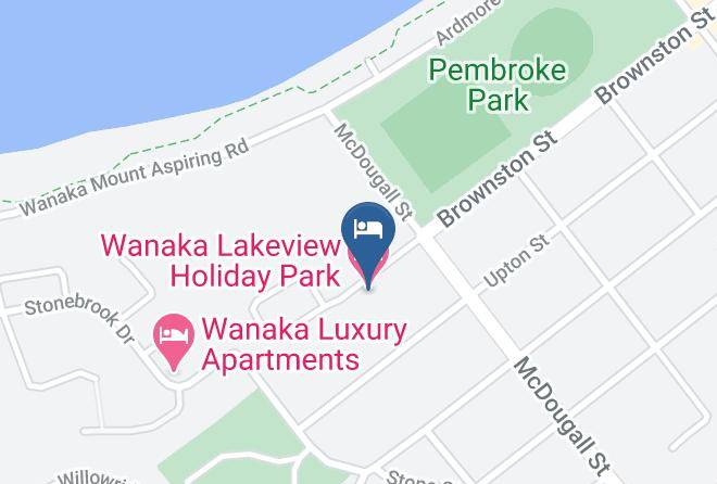 Queenstown Lakes - Wanaka Lakeview Holiday Park Maps