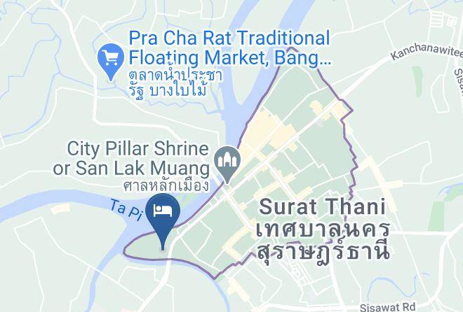 Amphoe Mueang Surat Thani - Wang Tai Hotel Maps