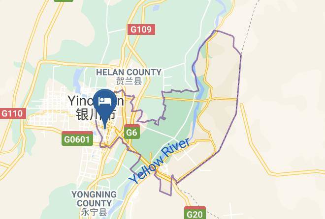 Yinchuan - Wangyuan Express Hotel Huahua Yan'an Hotel Maps
