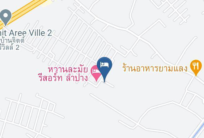 Amphoe Mueang Lampang - Wanlamai Resort Maps