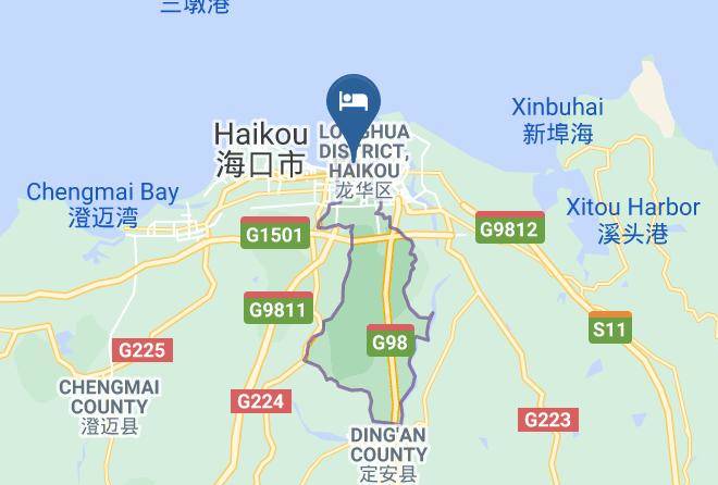 Haikou - Wanlilong Business Hotel Maps