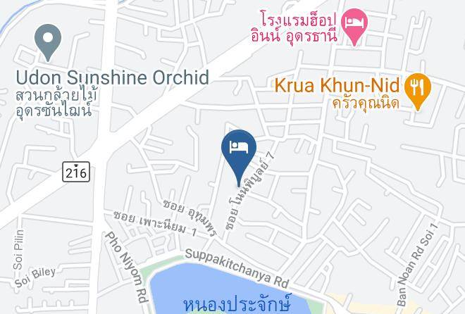 Mueang Udon Thani District - Wara Boutique Hotel Maps