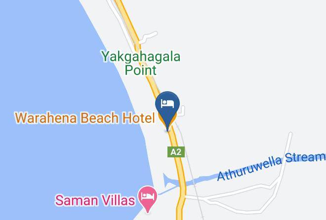 Galle - Warahena Beach Hotel Maps